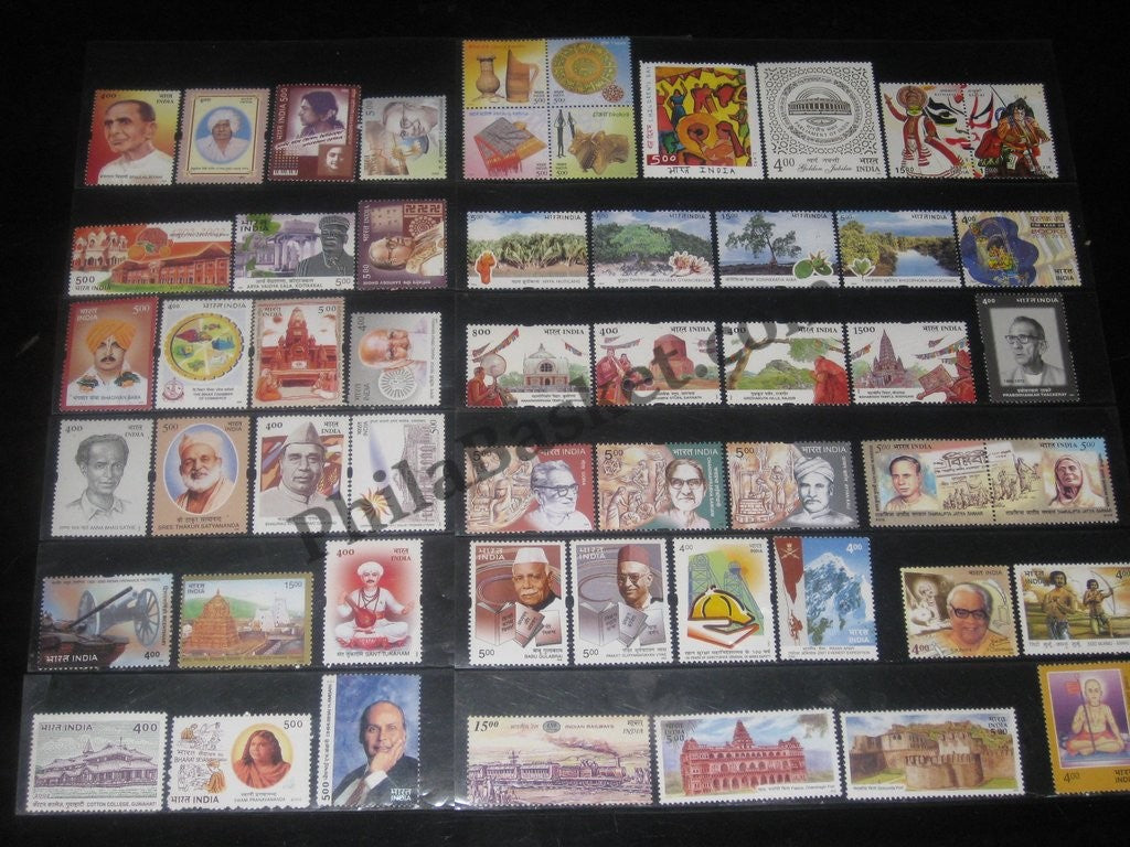 #YP55 2002 Complete Year Pack Mint INDIA - Full Set (54 Stamps )