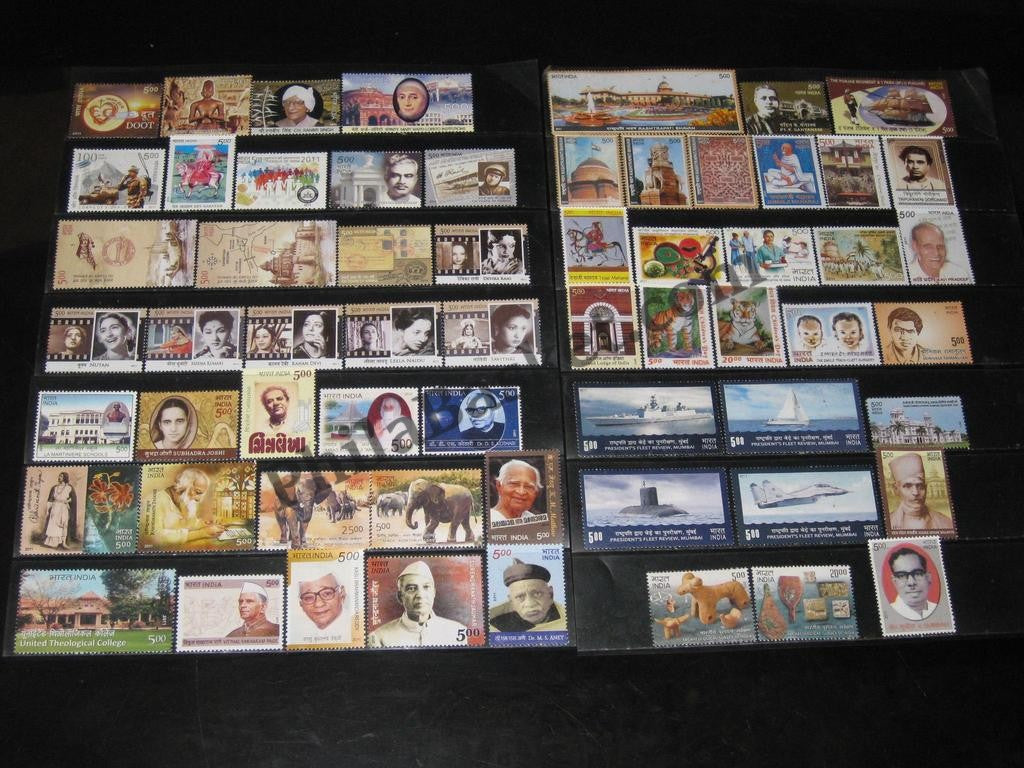 #YP64 2011 Complete Year Pack Mint MNH "Official" INDIA - Full Set (61 Stamps )