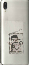 #ASL01 - I Am Philatelist - Beautiful Golden Matel Stiker - INDIA - 2023