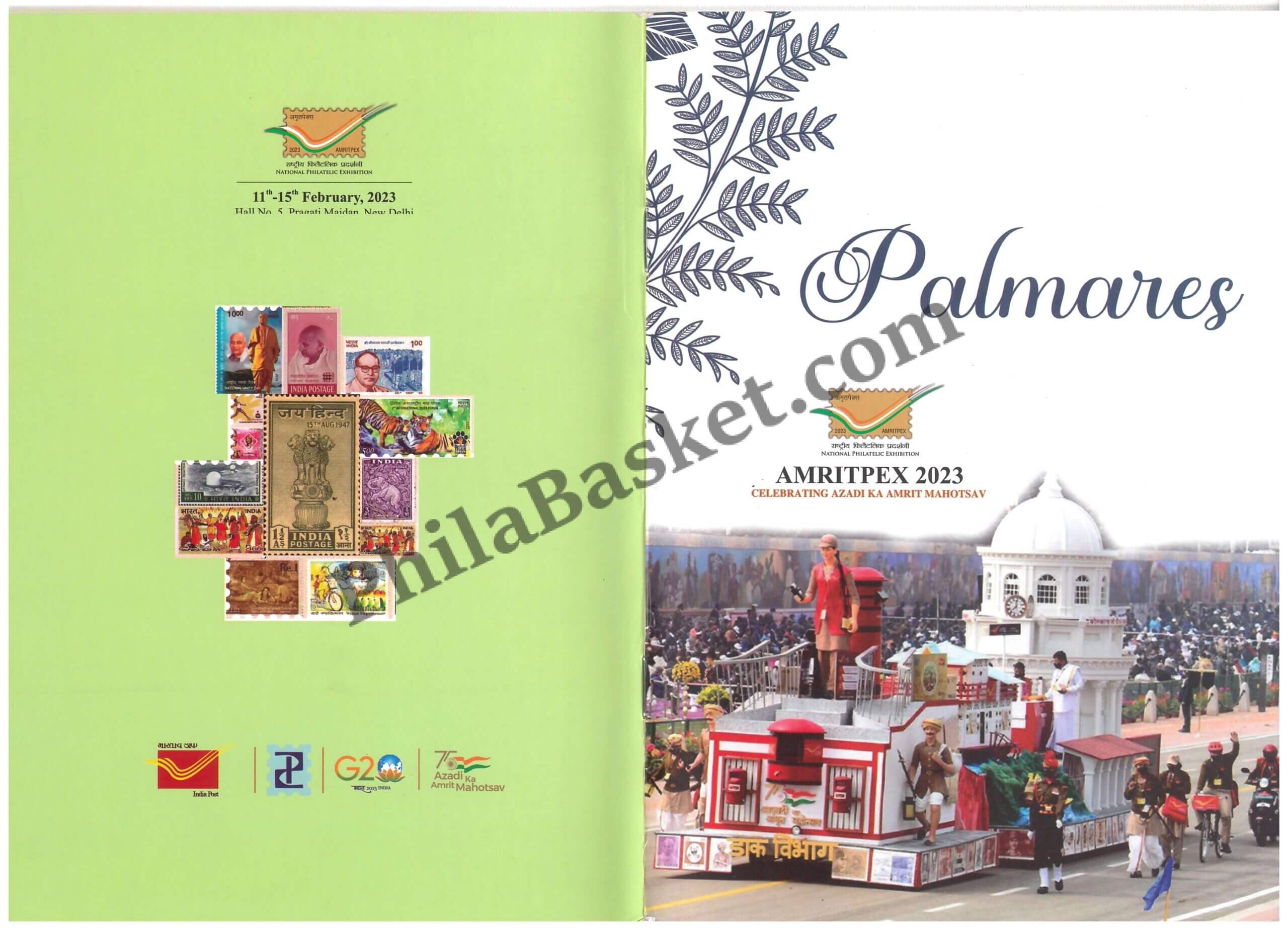 #ASL12 - Beautiful Palmares Book A5 Size in English Amritpex 2023 (Very Ltd. Qty) - INDIA - 15 Feb 2023