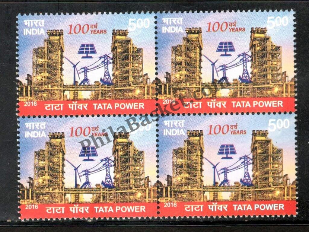 #BK1768 - Tata Power- Block of four India MNH - 2016