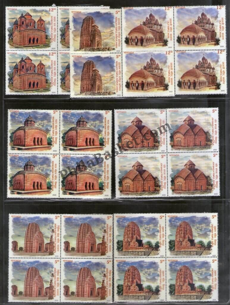 #BK1934 - Terracotta Temples of India- Block of four India MNH - 2020