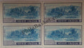 #DBK89 - Dal Lake Ashokan Watermark Definitive Block of Four Stamp India 4th Series Agriculture, Tourism, Export Promotion (21)