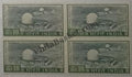 #DBK91 - Atomic Reactor Trombay Ashokan Watermark Definitive Block of Four Stamp India 4th Series Agriculture, Tourism, Export Promotion (21) 14 Nov 1965