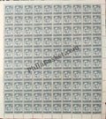 #DFS78 - Konark Elephant Ashokan Watermark Definitive FullSheet Stamp India 4th Series Agriculture, Tourism, Export Promotion (21) 07 Jan 1966