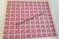 #DFS82 - Gnat Fighter Ashokan Watermark Definitive FullSheet Stamp India 4th Series Agriculture, Tourism, Export Promotion (21) 16 Oct 1967