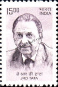 #DST186 - JRD Tata (70 st) Ashokan Watermark Definitive Stamp India 10th Series Builders of Modern India (13) 01 Mar 2009