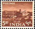 #DST69 - Sindri Fertilizer Factory Definitive Stamp India 3rd Series Ashoka Pillar Watermark (18) 1960