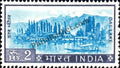 #DST89 - Dal Lake Ashokan Watermark Definitive Stamp India 4th Series Agriculture, Tourism, Export Promotion (21)
