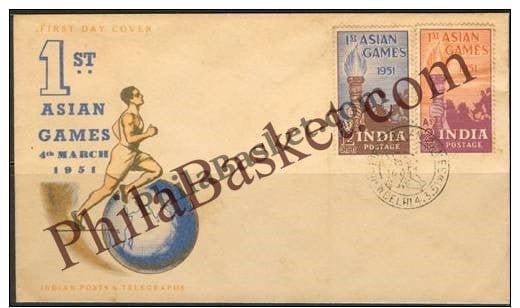 #FDC05 - First Asian Games - First Day Cover - 1951 - Buy India Stamp - PhilaBasket.Com