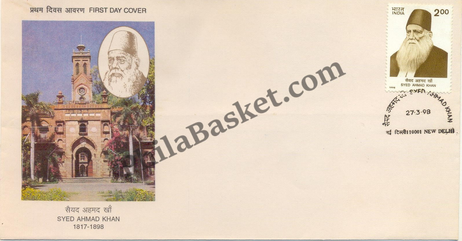 #FDC1004 - Syed Ahmed Khan - First Day Cover - 1998
