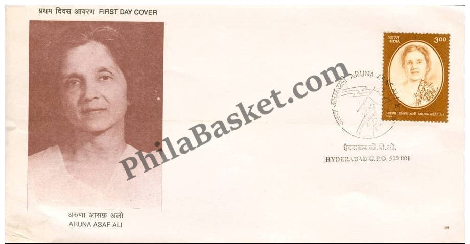 #FDC1020 - Aruna Asaf Ali - First Day Cover - 1998 (Blue Cancellation)