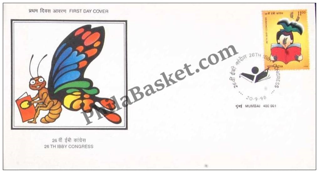 #FDC1029 - 26th Ibby Congress - First Day Cover - 1998 (Blue Cancellation)