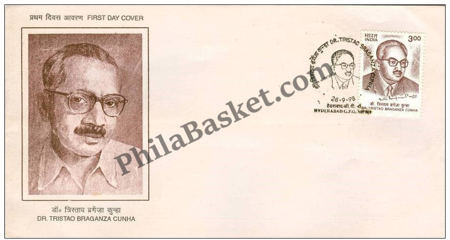 #FDC1030 - Dr. Tristao Braganza Cunha - First Day Cover - 1998