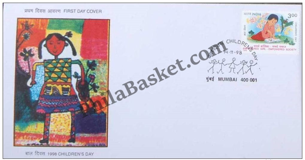 #FDC1034 - ChildrenS Day - First Day Cover - 1998 (Blue Cancellation)