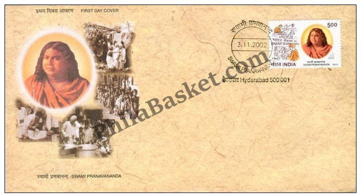 #FDC1194 - Swami Pranavananda - First Day Cover - 2002