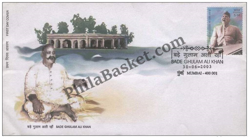 #FDC1219 - Bade Ghulam Ali Khan - First Day Cover - 2003