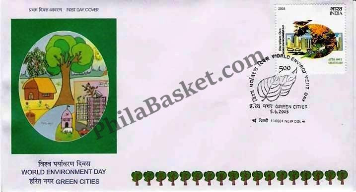 #FDC1300 - World Environment Day Green Cities - First Day Cover - 2005