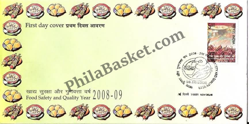 #FDC1434 - Food Safety & Quality Year 2008-2009 - First Day Cover - 2008