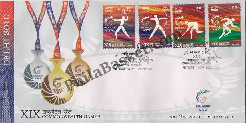 #FDC1562 - Xix Common Wealth Games (Set of 4 Stamps) - First Day Cover - 2010