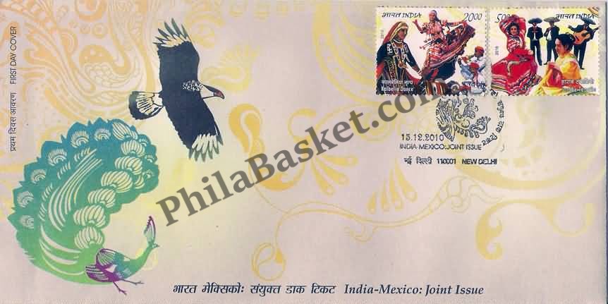 #FDC1577 - India-Mexico Joint Issue - First Day Cover - 2010