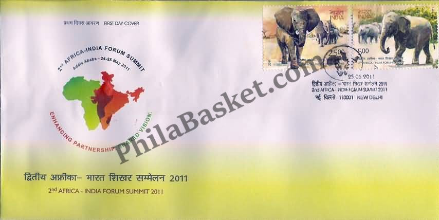 #FDC1601 - 2Nd Africa-India Forum Summit 2011 (Set of 2 Stamps) - First Day Cover - 2011