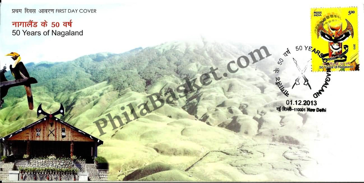 #FDC1709 - 50 Years of Nagaland - First Day Cover - 2013