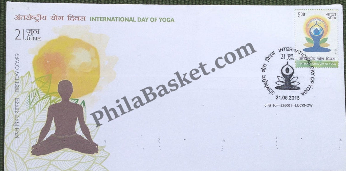 #FDC1748 - International Yoga Day - First Day Cover - 2015