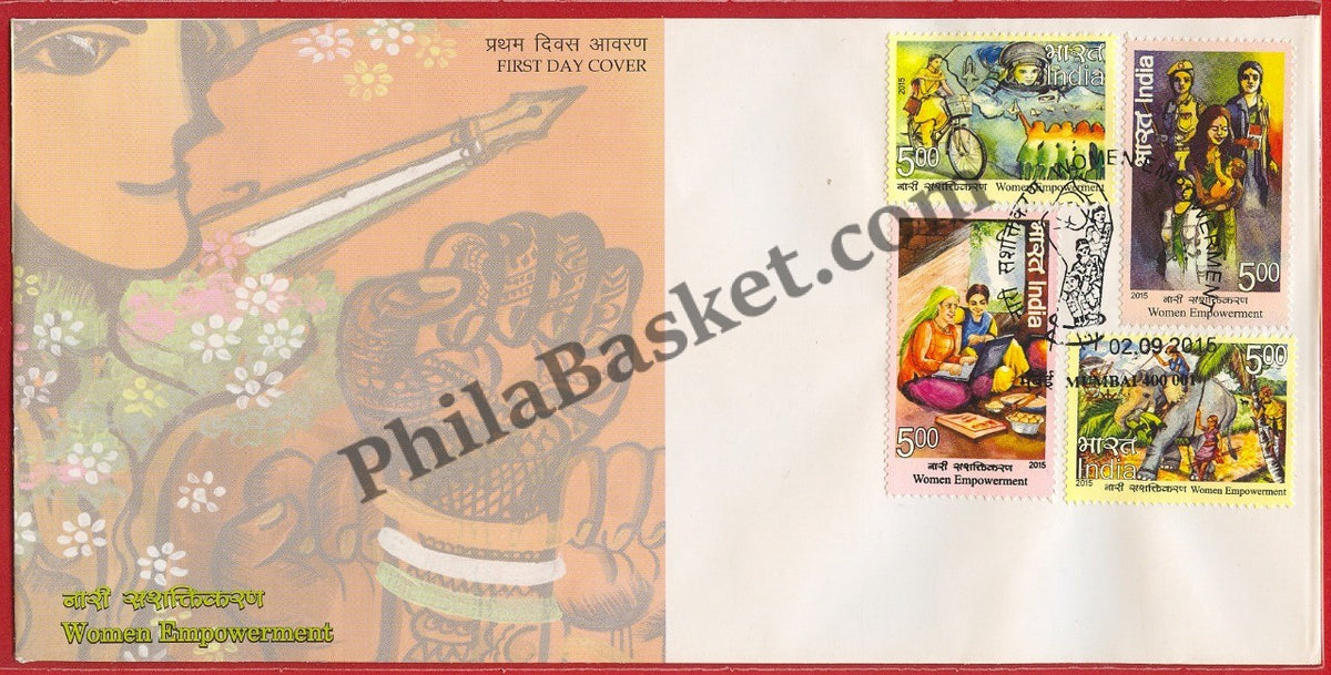 #FDC1751 - Women Empowerment (Set of 4 Stamps) - First Day Cover - 2015