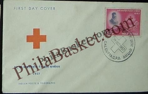 #FDC16 - Red Cross - First Day Cover - 1957 - PhilaBasket.Com