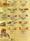 #FDC1820 - Means of Transport Through the Ages (Se-tenant Strip ) - First Day Cover FDC - India - 25 Mar 2017