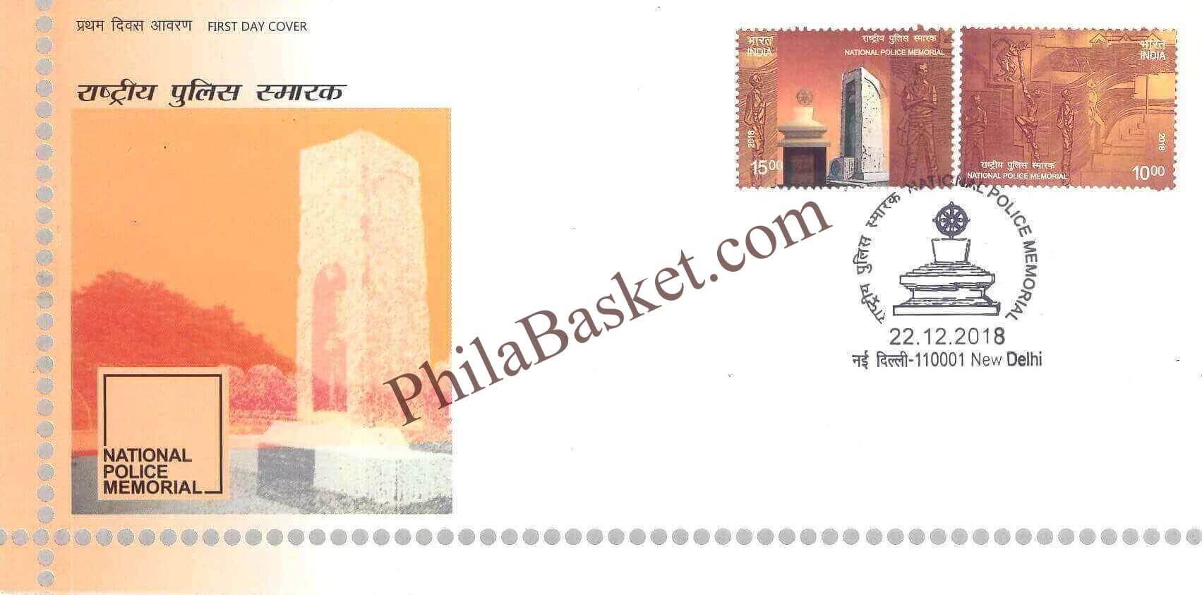 #FDC1905 - National Police Memorial (Place Cancellation ) - First Day Cover- 22 Dec 2018