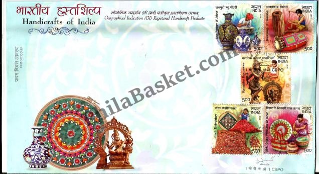 #FDC1912 - Geographical Indication (GI) Registered Handicraft Products - First Day Cover - 31 Dec 2018