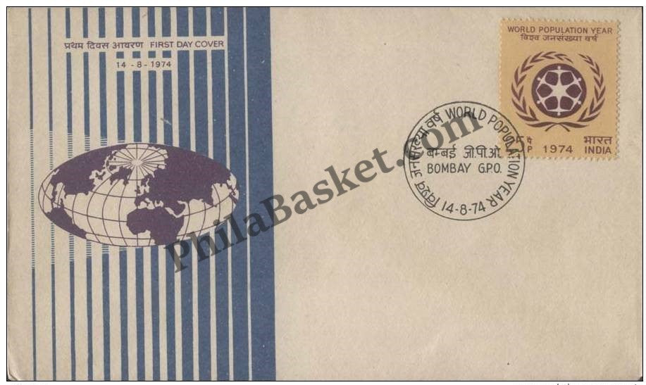 #FDC258 - World Population Year - First Day Cover - 1974