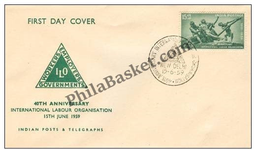 #FDC27 - International Labour Organization - First Day Cover 1959