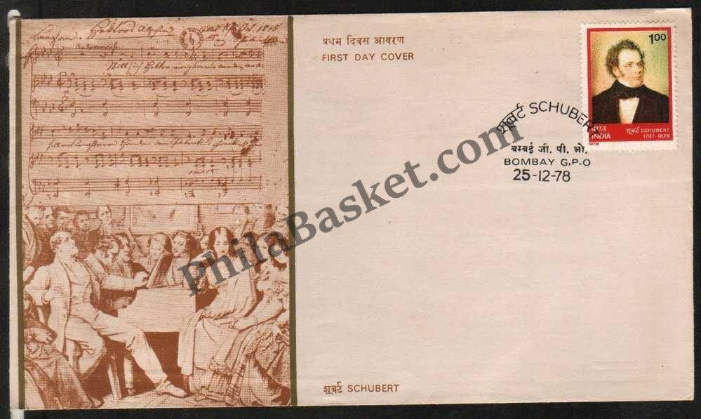 #FDC383 - Franz Peter Schubert - First Day Cover - 1978