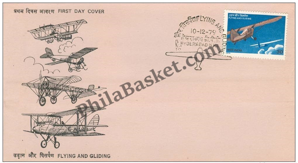 #FDC400 - Flying and Gliding - First Day Cover - 1979