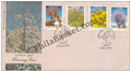 #FDC446 - Flowering Trees -Flame of the Forest - First Day Cover - 1981