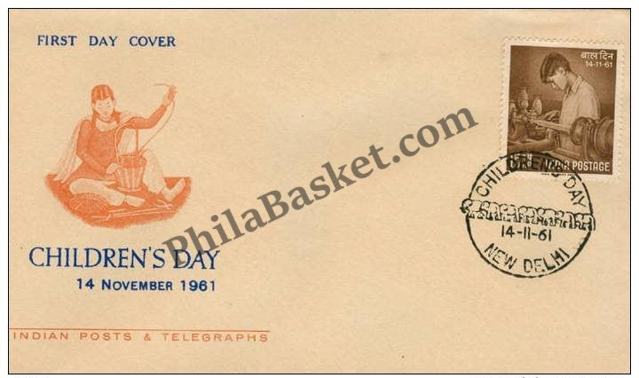 #FDC44 - Children Day 1961 - First Day Cover 1961