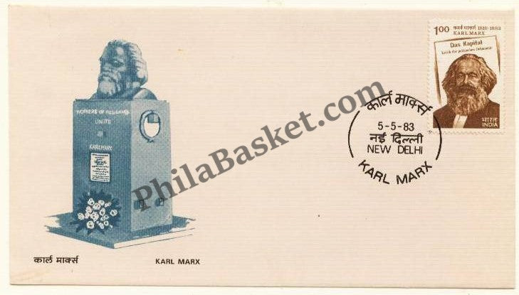 #FDC495 - Karl Marx - First Day Cover - 1983