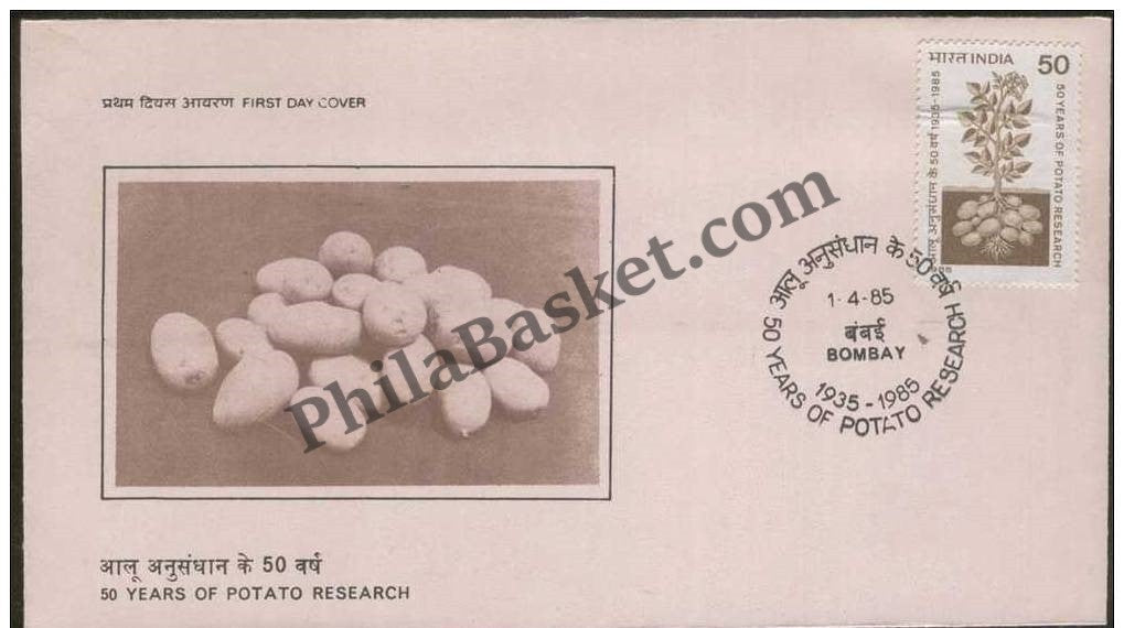 #FDC544 Potato Research - First Day Cover - 1985