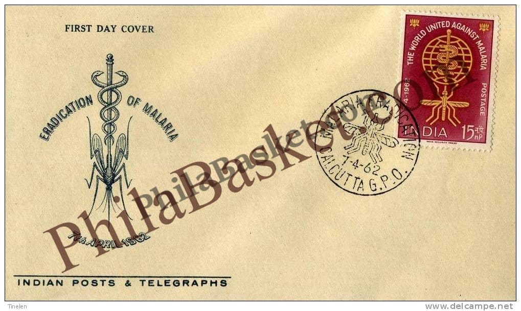 #FDC54 - Malaria Eradication - First Day Cover - 1962 - PhilaBasket.Com
