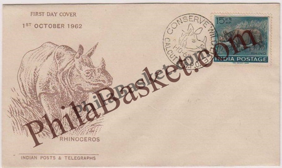 #FDC60 - Wild Life - Rhinoceros - First Day Cover - 1962 - PhilaBasket.Com