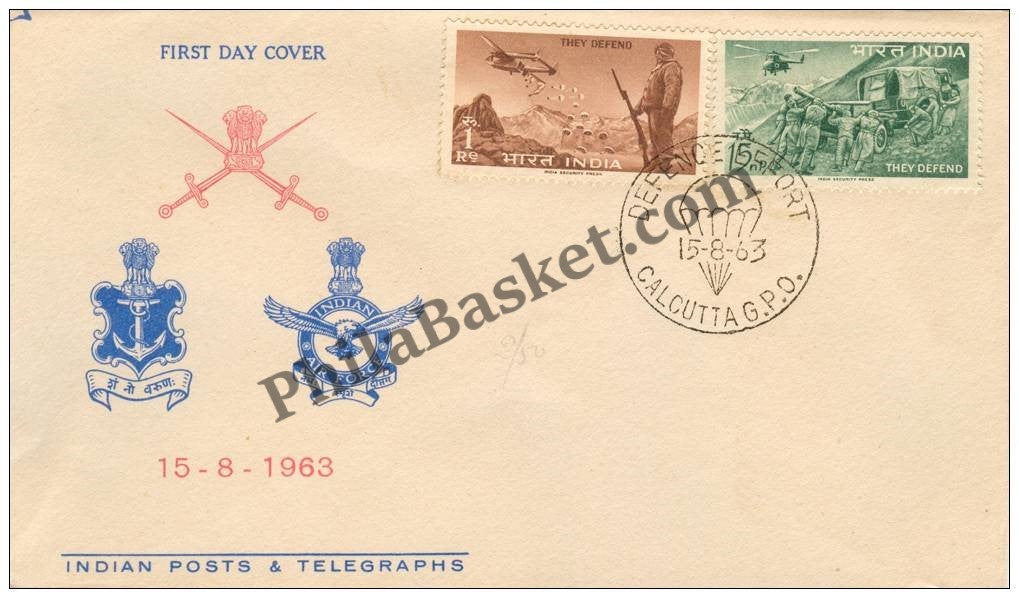 #FDC67 - Defence Campaign - Artillery and Helicopter - First Day Cover - 1963