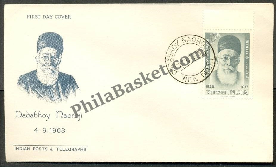 #FDC68 - Dr. Dadabhoy Naoroji - First Day Cover - 1963 - PhilaBasket.Com