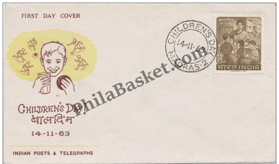 #FDC71 - Children Day 1963 - First Day Cover 1963