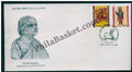 #FDC785 - Kamladevi Chattopadhyaya-Embroidery - First Day Cover 1991