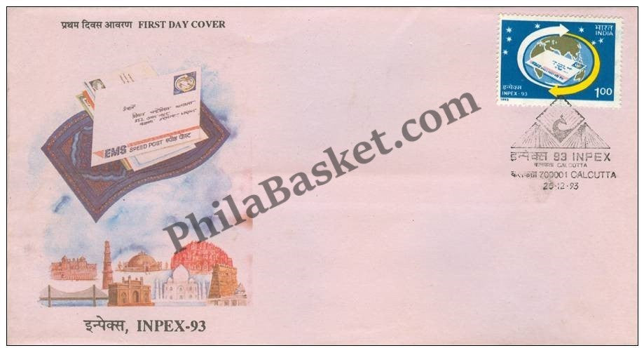 #FDC846 - Inpex-93- Speedpost - First Day Cover 1993