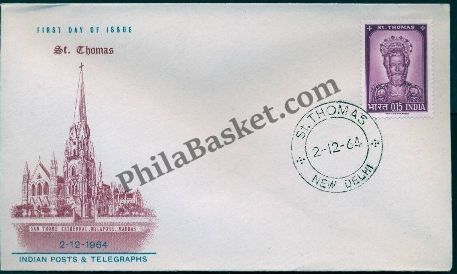 #FDC87 - St. Thomas - First Day Cover - 1964 - PhilaBasket.Com