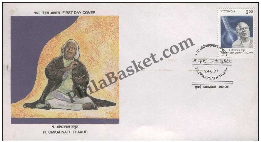 #FDC959 - Pandit Omkarnath Thakur - First Day Cover - 1997